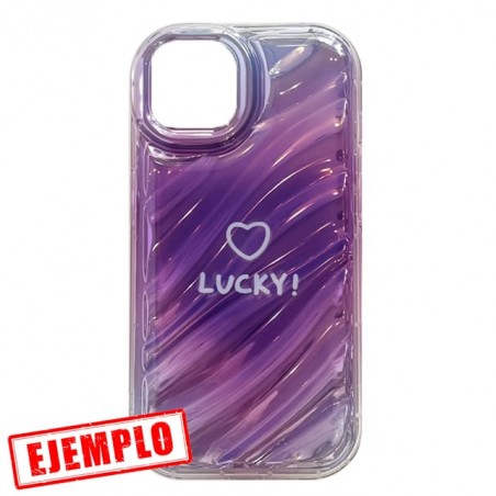 Carcasa Reforzada Premium Metalizada Lucky iPhone 13 / iPhone 14