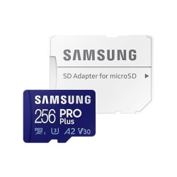 Tarjeta Memoria Samsung Pro Plus 2021 256GB Clase10 160MB/s