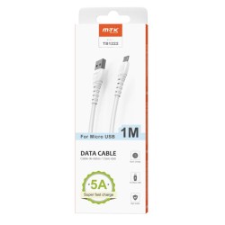 Cable de Datos MTK TB1222 USB A a MicroUSB 5A 1M White