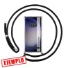 Funda Gel Tacto Silicona Lila + Anillo Magnético Samsung Galaxy S23 Ultra