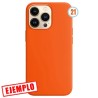 Funda Gel Tacto Silicona Naranja Nº 21 iPhone 14 Pro Max