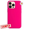 Funda Transparente Premium Anti-Golpe Gel Rosa y Azul Turquesa + Tapa Cámara iPhone 14 Pro Max