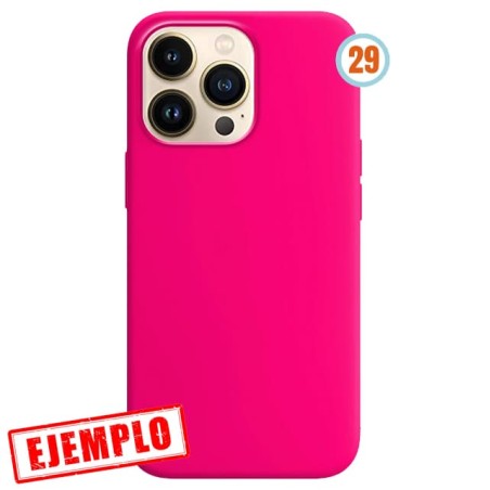 Funda Gel Tacto Silicona Rosa Nº 29 iPhone 14 Pro Max