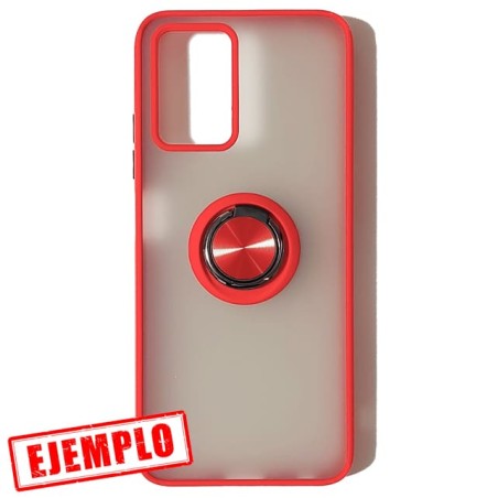 Carcasa Premium Ahumada Roja  + Anillo Magnético ZTE V30 Vita