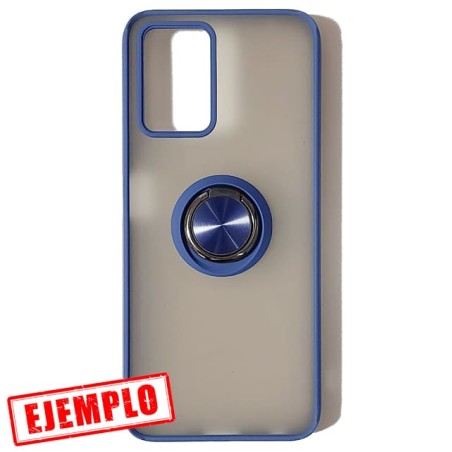 Carcasa Premium Ahumada Azul  + Anillo Magnético ZTE V30 Vita
