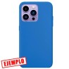 Funda Gel Tacto Silicona Azul Turquesa iPhone 15 Pro Max