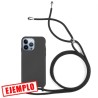 Carcasa Reforzada Negra + Anillo Magnético iPhone 15 Pro Max