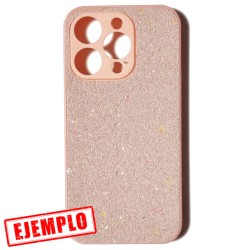 Carcasa Glitter Rosa Dorado iPhone 15 Pro Max