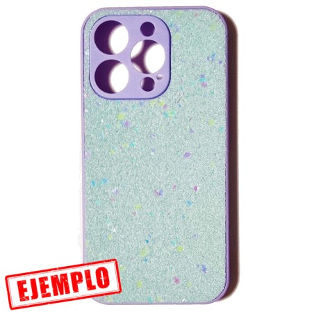 Carcasa Glitter Verde Lila iPhone 15 Pro Max