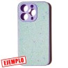 Carcasa Glitter Verde Lila iPhone 15 Pro Max