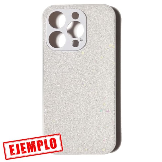 Carcasa Glitter Blanca iPhone 15 Pro