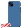 Funda Gel Tacto Silicona Azul Turquesa iPhone 15 Plus