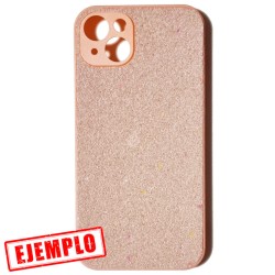 Carcasa Glitter Rosa Dorado iPhone 15 Plus