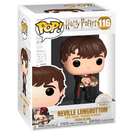 Funko Pop! Figura POP Harry Potter - Neville LongBottom with Monster Book - 116