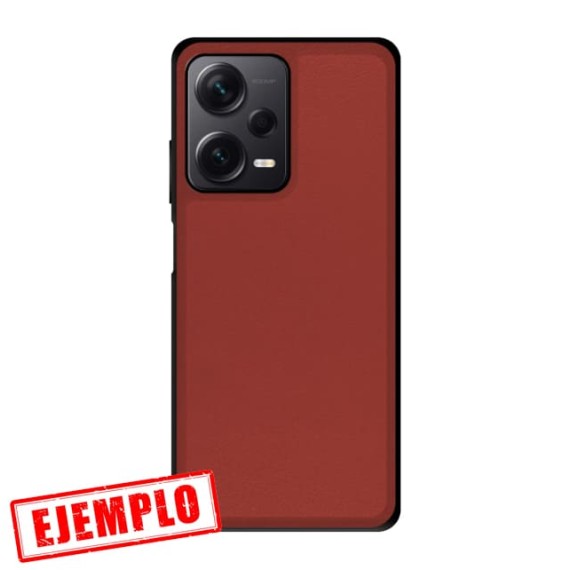 Carcasa Premium Piel Roja Magnética Xiaomi Note12 5G / Poco X5 5G