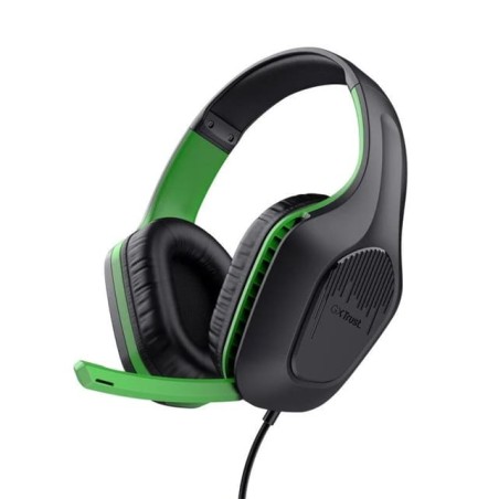 Auriculares Stereo Gaming Trust GXT 415 Zirox Green Jack 3.5mm