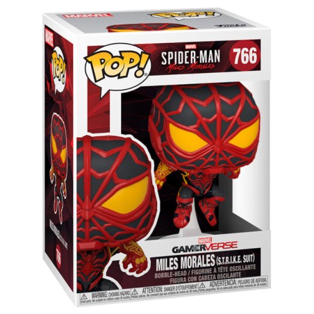 Funko Pop! Figura POP Marvel Spider-Man Miles Morales - Miles Morels (S.T.R.I.K.E Suit) - 766