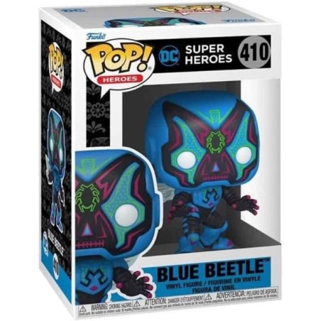 Funko Pop! Figura POP DC Blue Beetle - Blue Beetle El Día de los Muertos - 410
