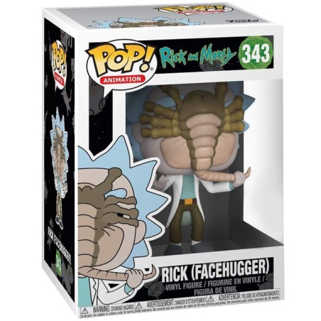 Funko Pop! Figura POP Rick & Morty - Rick (Facehugger) - 343