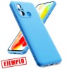 Funda Gel Tacto Silicona Azul Turquesa Cámara 2D Xiaomi Redmi 12C / 11A