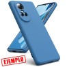 Funda Gel Tacto Silicona Azul Claro Cámara 3D Oppo Reno 10 / Reno 10 Pro