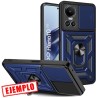 Carcasa Reforzada Azul + Anillo Magnético + Tapa Cámara Oppo Reno 10 / 10 Pro