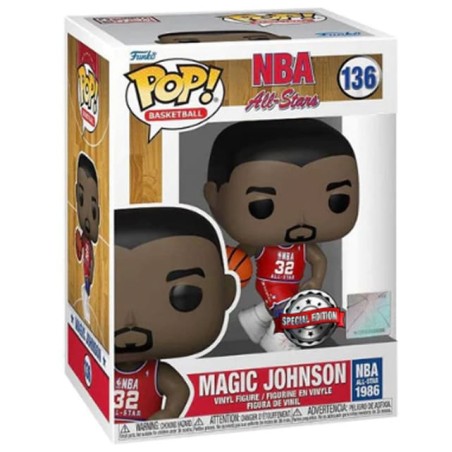 Funko Pop! Figura Pop NBA All-Stars - Magic Johnson Special Edition - 136
