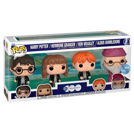 Funko Pop! Figura POP Harry Potter - Harry Potter / Hermione Granger / Ron Weasley / Albus Dumbledore - Pack4