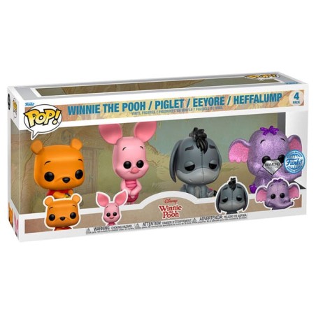 Funko Pop! Figura POP Winnie the Pooh - Winnie the Pooh / Piglet / Eeyore / Heffalump - Pack4