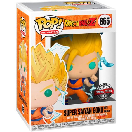 Funko Pop! Figura Pop DragonBall Z - Super Saiyan Goku with Energy Special Edition - 865