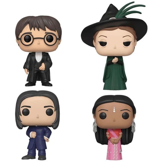 Funko Pop! Figura POP Harry Potter - Severus Snape / Harry Potter / Parvati Patil / Minerva McGonagall - Pack4