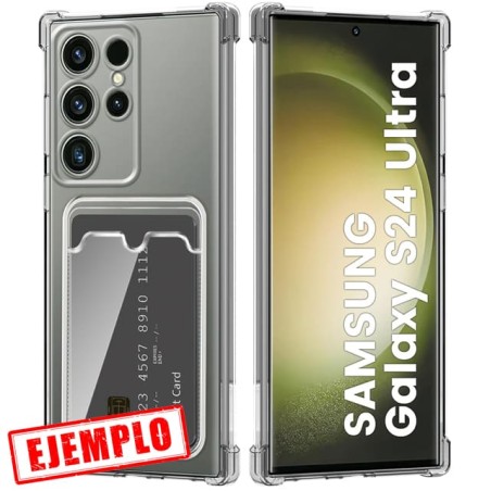Carcasa Reforzada Premium Transparente con Tarjetero Samsung Galaxy S24 Ultra