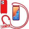 Funda Gel Tacto Silicona Azul Turquesa + Cordón Xiaomi Redmi 12