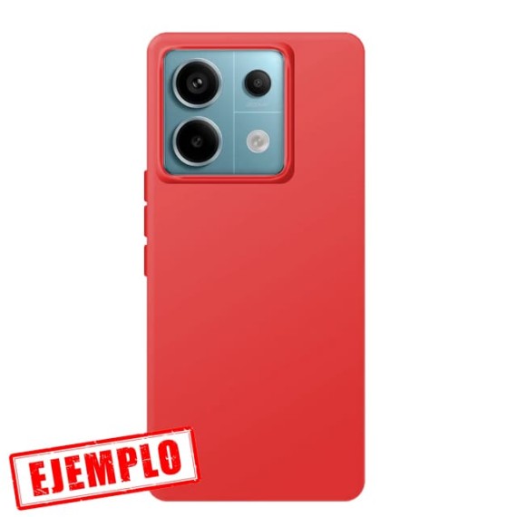 Funda Gel Tacto Silicona Roja Xiaomi Redmi Note 13 5G