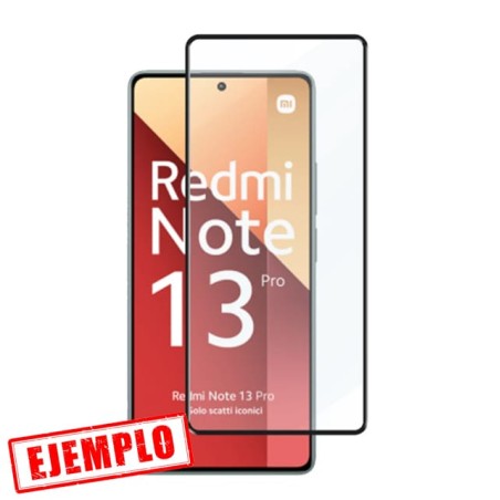 Protector Pantalla Full 3D Negra Cristal Templado Xiaomi Redmi Note 13 5G / Note 13 Pro 4G / Note 13 Pro 5G