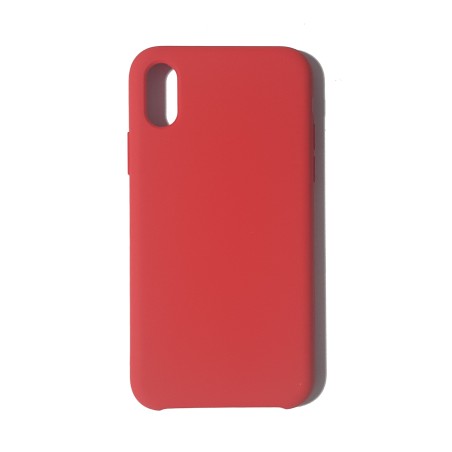Carcasa Tacto Silicona Roja iPhone X/XS