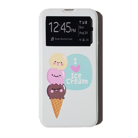 Funda Libro I Love Ice Cream Samsung Galaxy M20