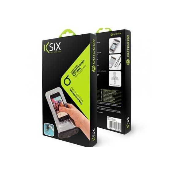 Funda Acuática Ksix Universal Smartphone hasta 5.5"