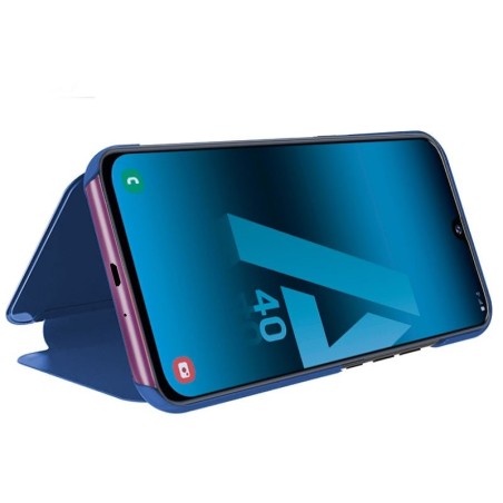 Funda Libro Clear View Azul Samsung Galaxy A40