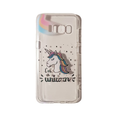 Funda Gel Basic I'm a Unicorn Transparente Samsung Galaxy S8