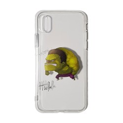 Funda Gel Basic Hulk Transparente iPhone X/XS