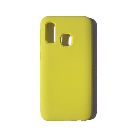 Funda Gel Tacto Silicona Amarilla Samsung Galaxy A40