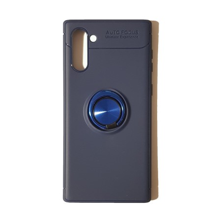 Funda Gel Premium Azul + Anillo Magnético Samsung Galaxy Note10