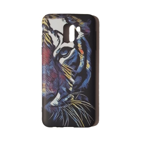Funda Gel Premium Tigre Abstracto Samsung Galaxy J6 2018